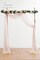 Wedding Arch Draping Fabric 2 Panels 20Ft Blush Chiffon Fabric Drapes Arbor Drapery Wedding Ceremony Reception Swag Decorations